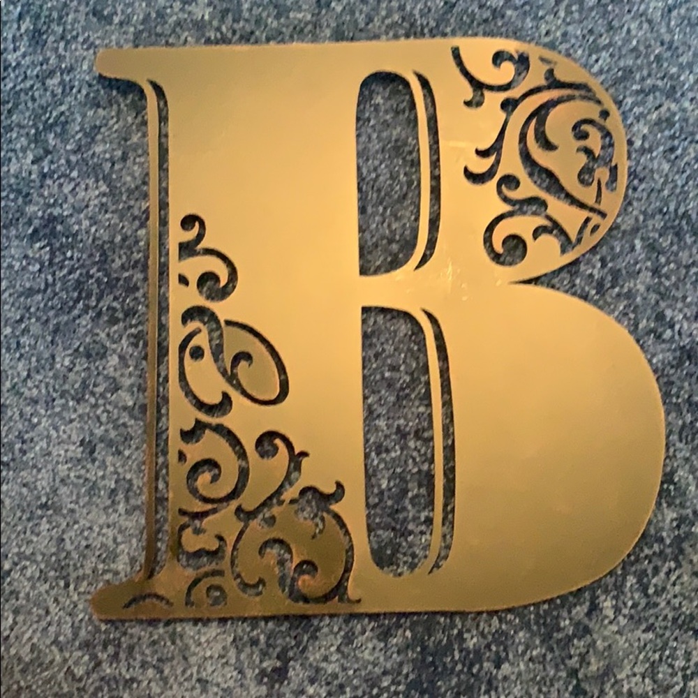 Initial B wall letter
